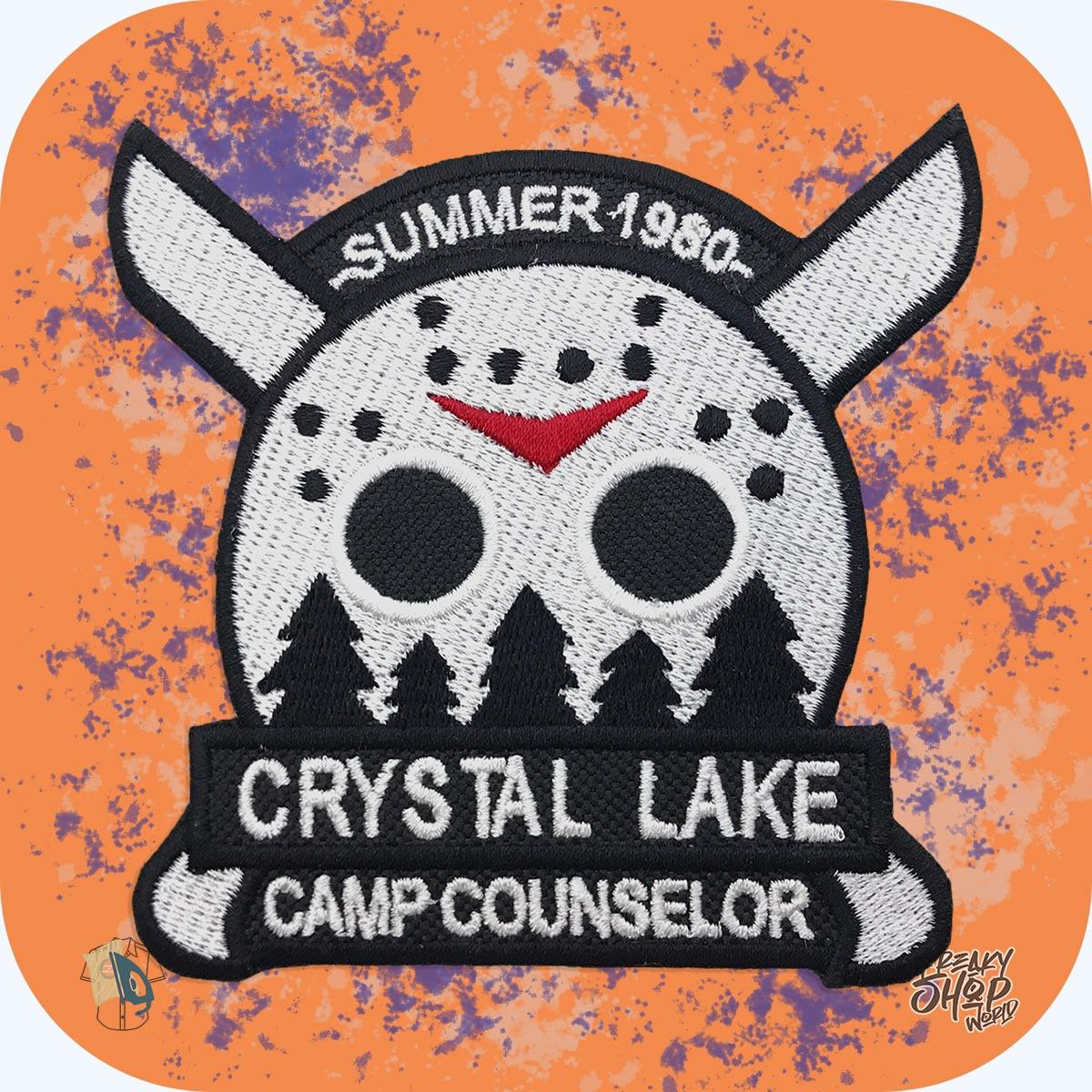 ➤ Iron on Patch Jason Voorhees - Crystal Lake | Large patches for jackets