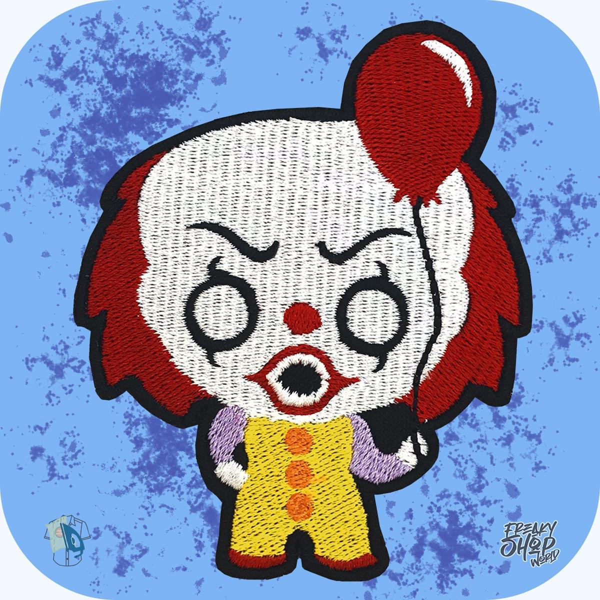 ➤ Iron on Patch IT Clown Chibi | Large patches for jackets