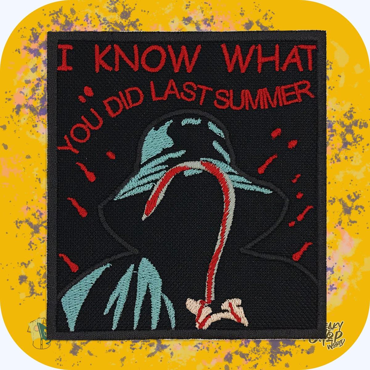 ➤ Iron on Patch I know What you did last summer | Large patches for jackets